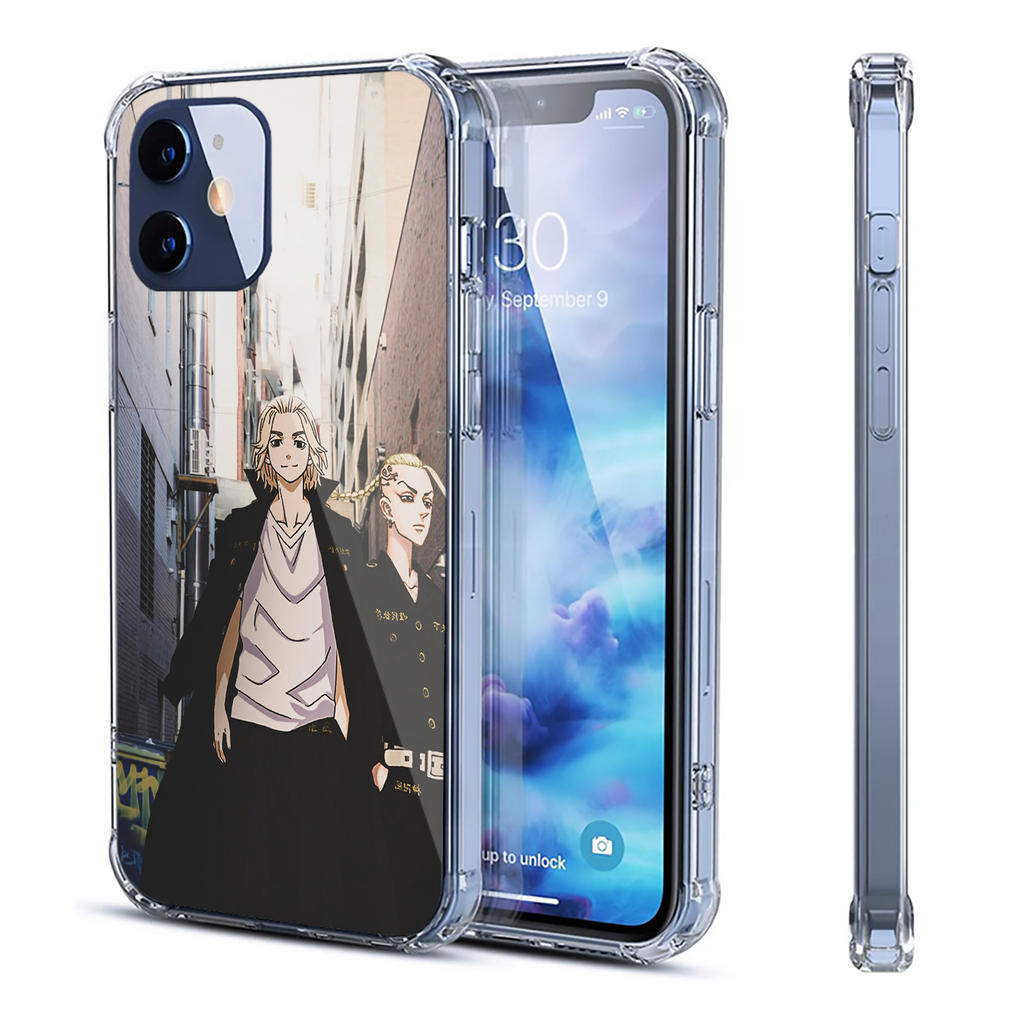 （画像用） 東京リベンジャーズ Tokyo Revengers 【iPhone 12シリーズ対応】透明スマホケース（クリアソフトケース）